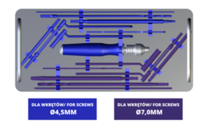 Headless screws set - 4,5 and 7,0